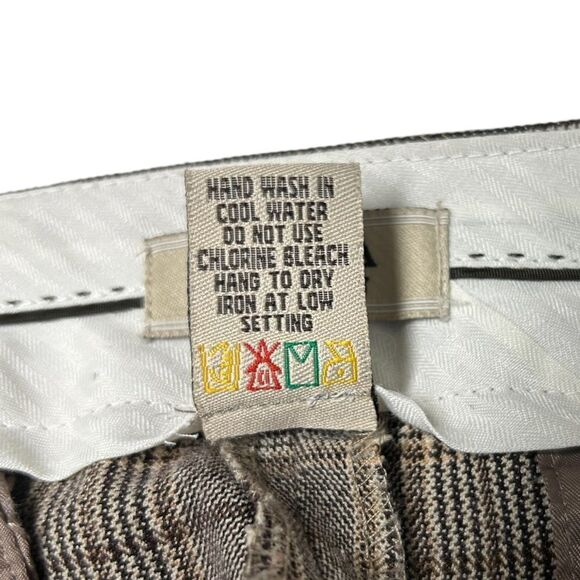 Vintage Dalia Collection Brown Plaid Wide Leg Pants Bootcut Academia Business - Picture 6 of 11